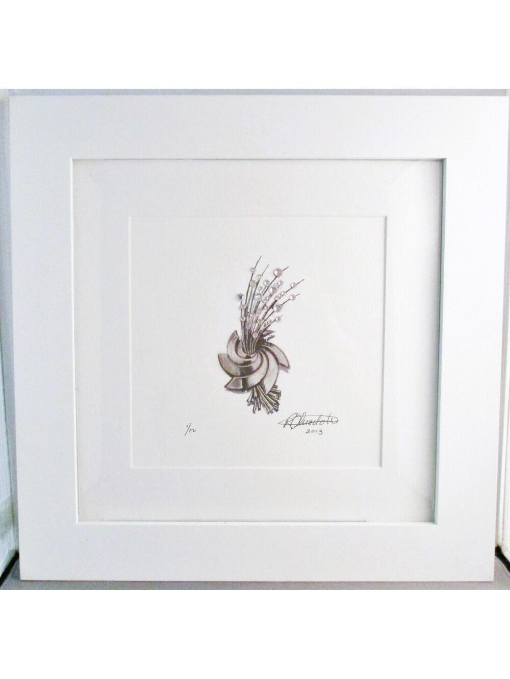 Wall Jewels by Rick Olivadoti mixed media, pencil, ink, Swarovski crystals 2013